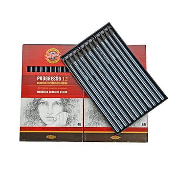 Grafitikritor ABA Skol Progresso 4B 12 st