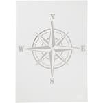 Schablon Creativ Company Stencil Kompass A4 210x297 mm 1 St
