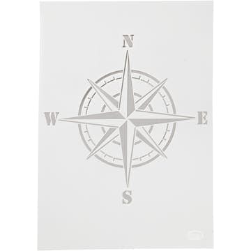 Schablon Creativ Company Stencil Kompass A4 210x297 mm 1 St