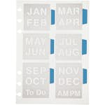 Schablon Creativ Company Stencil Månader 12,5x17,5 cm 1 Ark