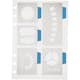 Schablon Creativ Company Stencil 5 Stora Motiv 12,5x17,5 cm 1 Ark