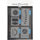 Schablon Creativ Company Stencil 5 Stora Motiv 12,5x17,5 cm 1 Ark