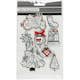3D-stickers Creativ Company Grafiska Julmotiv 8-pack