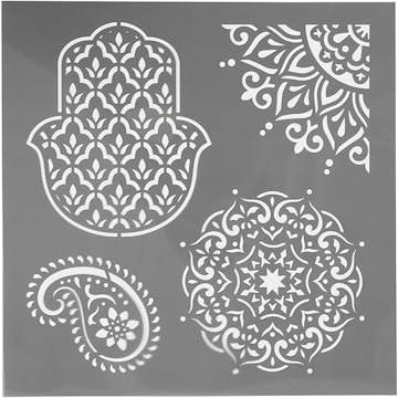 Stencil Creativ Company Etniska motiv