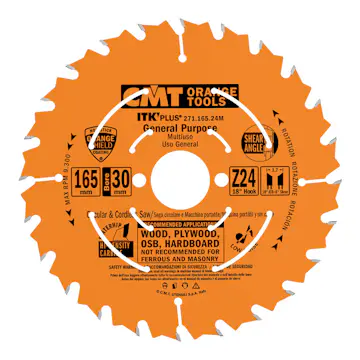 Sågklinga CMT Orange Tools ITK-Plus klyv/kap