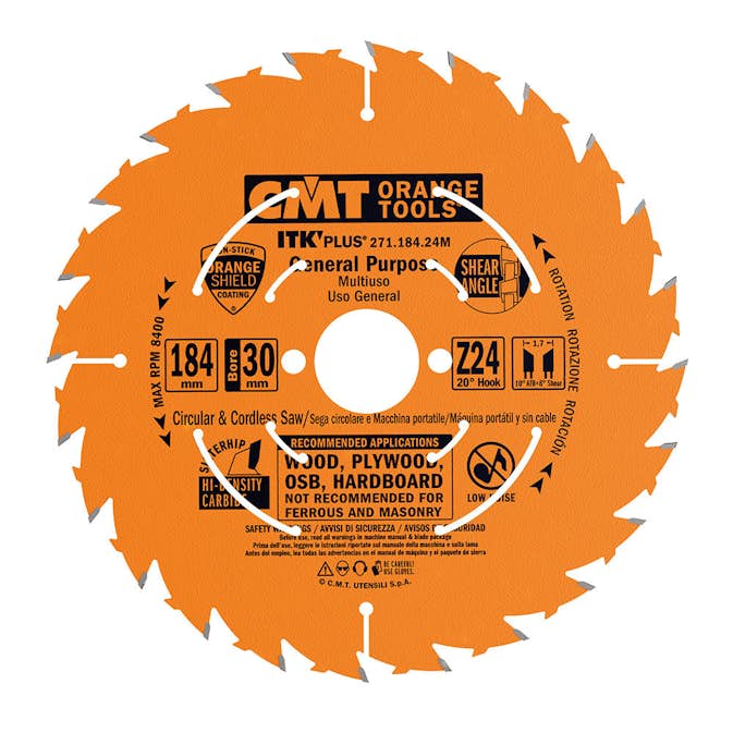 Sågklinga CMT Orange Tools ITK-Plus klyv/kap
