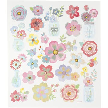 Stickers Creativ Company Vårblommor 15X16,5 cm 1 Ark