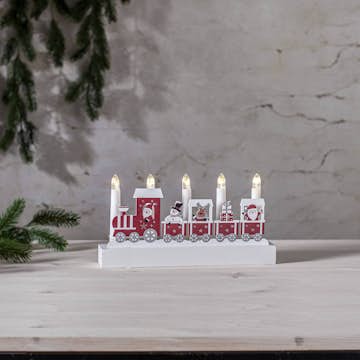 Adventsljusstake Star Trading Jolly 5 Ljus Batteridriven