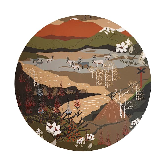 Grytunderlägg Arvidssons Textil Fjällvandring 21 cm