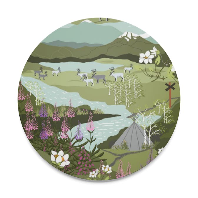 Grytunderlägg Arvidssons Textil Fjällvandring 21 cm