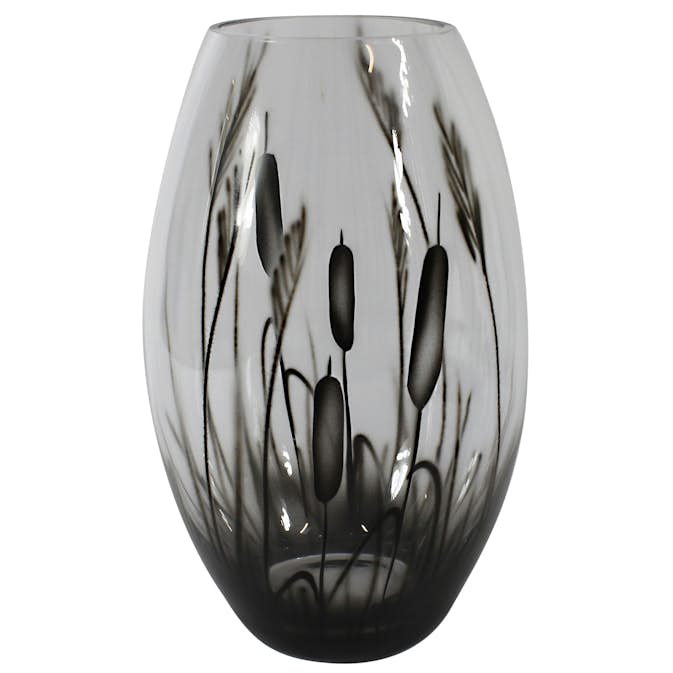 Vas Nybro Crystal Kaveldun Konvex 26 cm