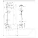 Takduschset Hansgrohe Crometta E Showerpipe 240 1-jet med Badkarsblandare
