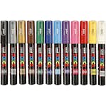 Märkpenna Creativ Company Posca Nr. PC-1M Mixade Färger Spets 0,7 mm 1 St