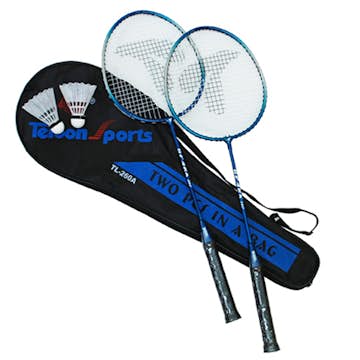 Badmintonset ABA Skol 2 Racket Racket 2 Bollar