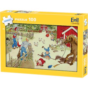 Pussel Kärnan Emil I Lönneberga 100 Bitar