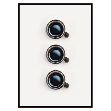 Poster Gallerix Three Cups Of Coffee
