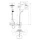 Takduschset Hansgrohe Croma E Showerpipe 280 1jet