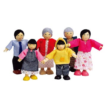 Docka ABA Skol Asiatisk 6 Olika