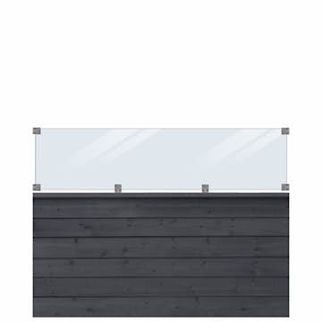 Profilstaket PLUS Klink Med Glas 174 x 125 cm