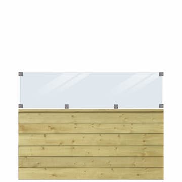 Profilstaket PLUS Klink Med Glas 174 x 125 cm