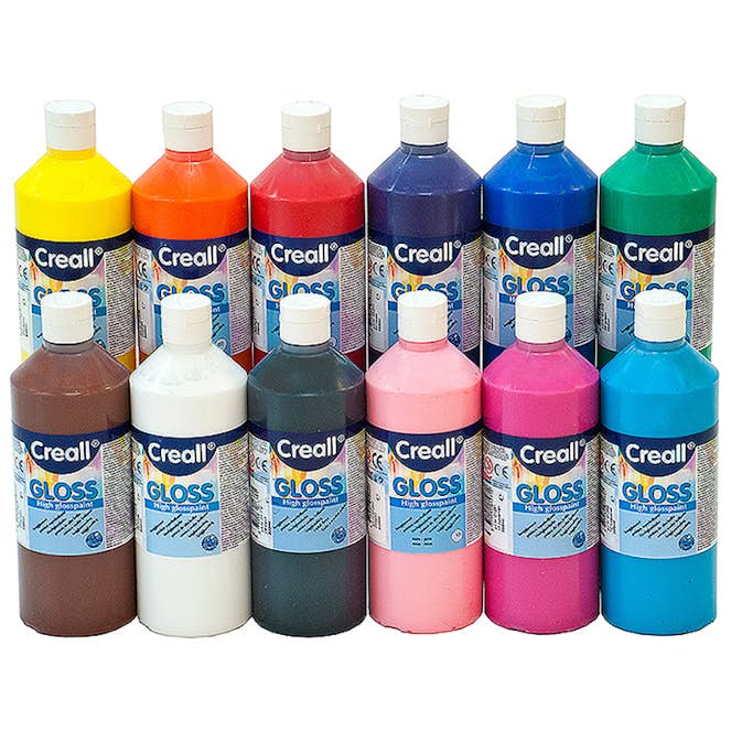 Hobbyfärg ABA Skol Blank 10 Färger x500 ml