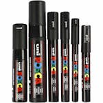 Märkpenna Creativ Company Posca Svart Spets 0,7-15 mm 6 St/1 Förp