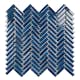 Mosaik Lhådös Fishbone Blue Glossy cm