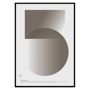 Poster Gallerix Graphical Number 5