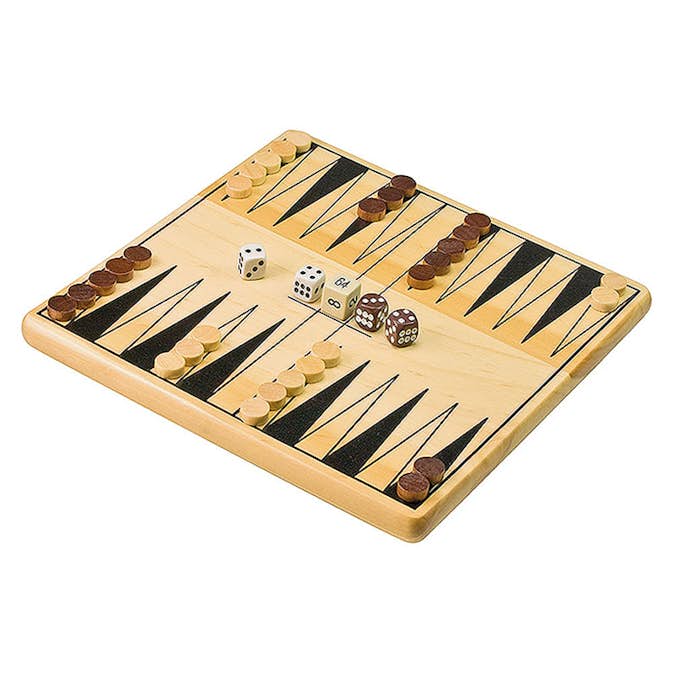 Spel ABA Skol Backgammon Av Trä