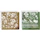 Dekorationsfolie Creativ Company Och Limark med Motiv Guld Grön Blommor 2x2 Ark/1 Förp