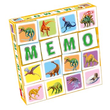 Spel Tactic Memo Dinosaurier 72 Brickor