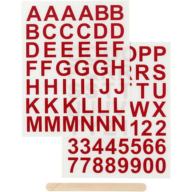 Rub-on-stickers Creativ Company Bokstäver och Siffror