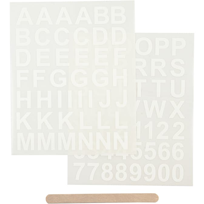 Rub-on-stickers Creativ Company Bokstäver och Siffror