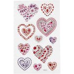 Stickers Creativ Company Diamond Hjärtan