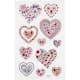 Stickers Creativ Company Diamond Hjärtan