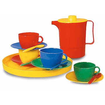 Kaffeservis ABA Skol Med Bricka