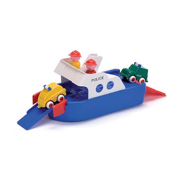 Polisbåt ABA Skol Med 2 Figurer Figurer 2 Bilar