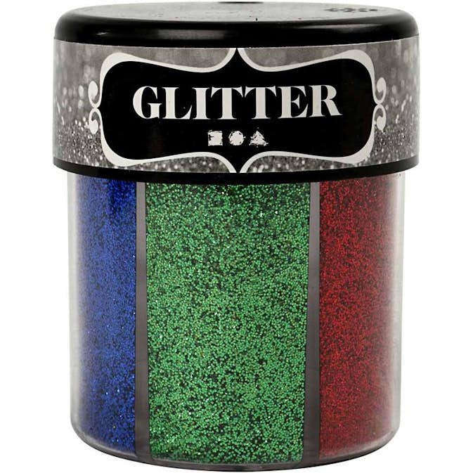 Glitter Creativ Company Mixade Färger 6x13 g/Burk