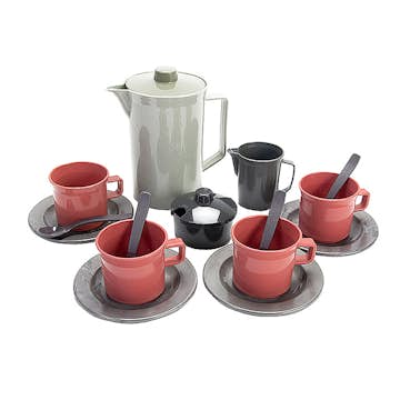Kaffeservis ABA Skol Återvunnen Plast 17 delar