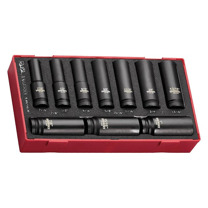 Krafthylssats Teng Tools Med 1/2 Tum Fyrkantsfäste TEA9214LAF 14-Delar