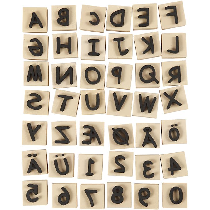 Skumstämplar Creativ Company 3x3 cm 42-pack