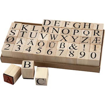 Stämplar Creativ Company 20x20 mm 45-pack