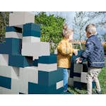 Utomhusleksak ABA Skol Stora Klossar Vita & Blåa 26 st