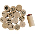 Stämpelset Creativ Company Deco Art Blommor och Blad 15-pack
