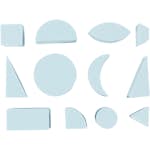 Dekorgummistämplar Creativ Company 15-30 mm 12-pack