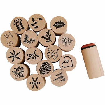 Stämpelset Creativ Company Deco Art Jul 15-pack