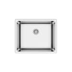 Diskho DecoSteel SQ50 Rostfri Enkel med Korgventil & Vattenlås