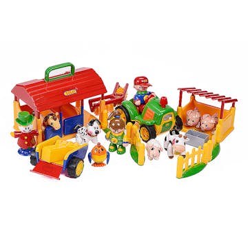 Leksaksdjur ABA Skol Bondgård Tolo 22 delar