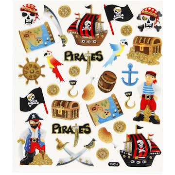 Stickers Creativ Company Pirates 15x16,5 cm 1 Ark