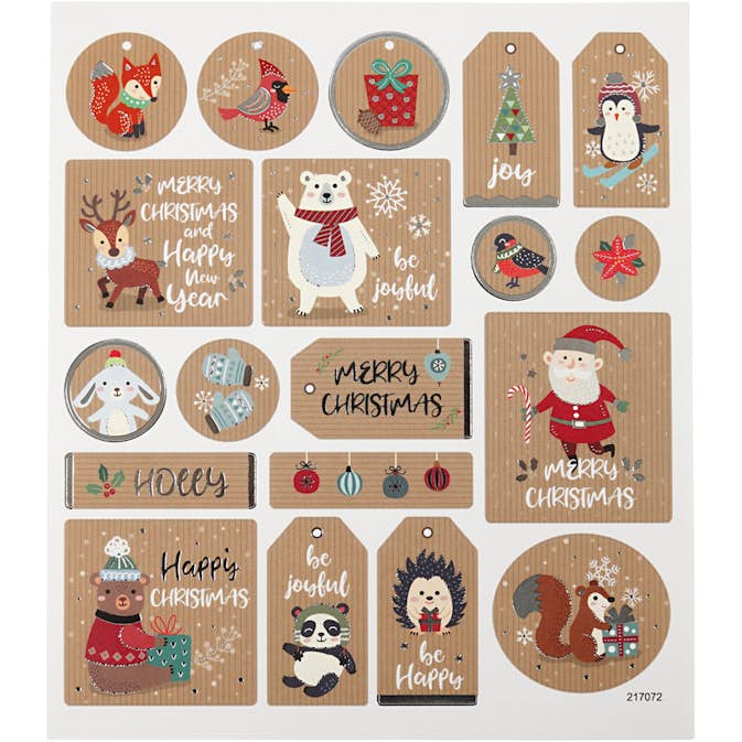 Stickers Creativ Company Självhäftande Merry Christmas 15x16,5 cm